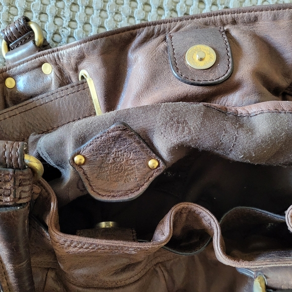 🥀🌻Y2k Juicy Couture Brown Leather Women's Bag - Picture 7 of 11